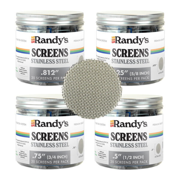 All Stainless Steel Screen Jar Sizes